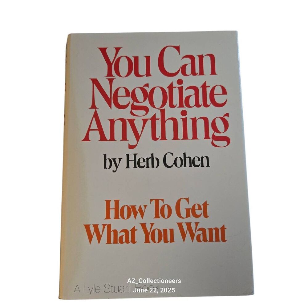 You can negotiate anything by Herb Cohen - Lyle Stewart book
